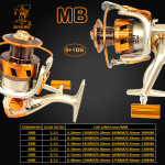 MOLINETE MB 6+1 3BB ALUMINIO